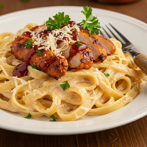 bbq chicken alfredo