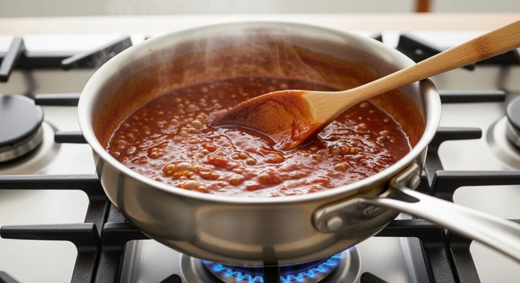 Make the hawaiian barbecue sauce