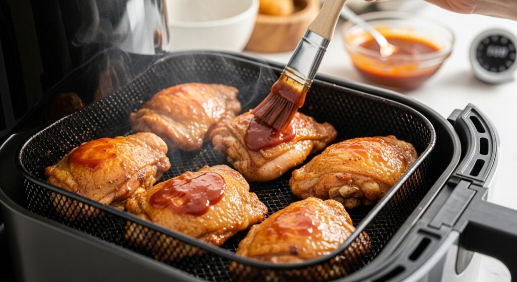 bbq chicken thighs in air fryer