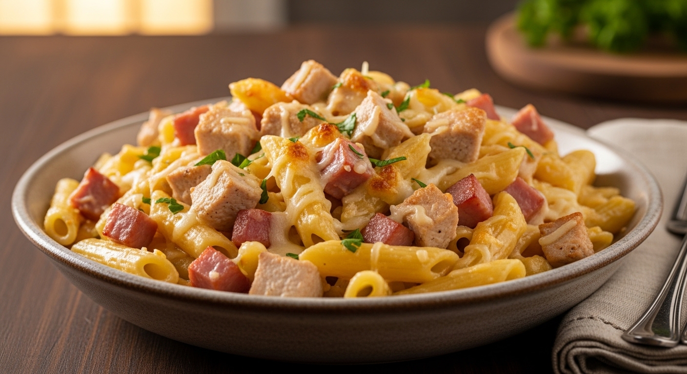 chicken cordon bleu pasta