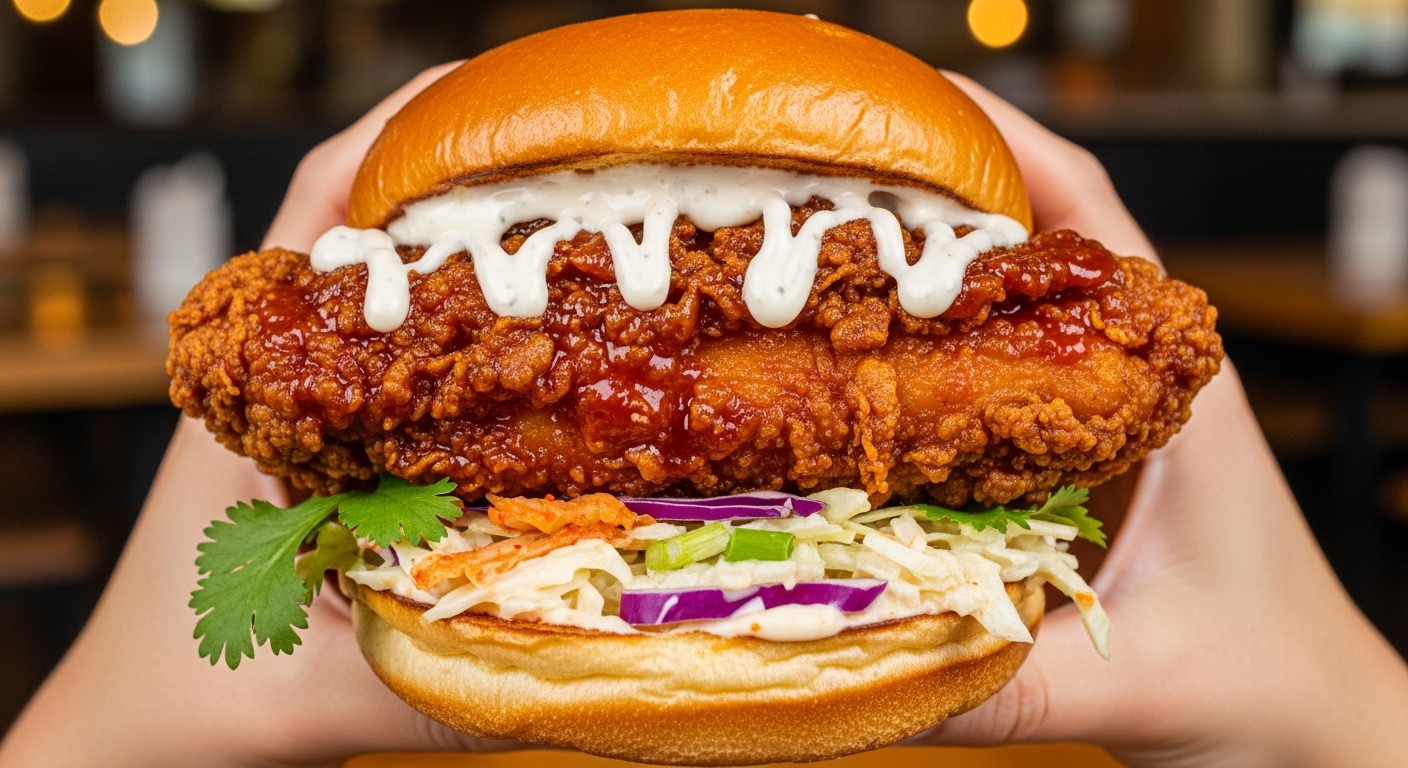 Korean Fried Chicken Sandwich