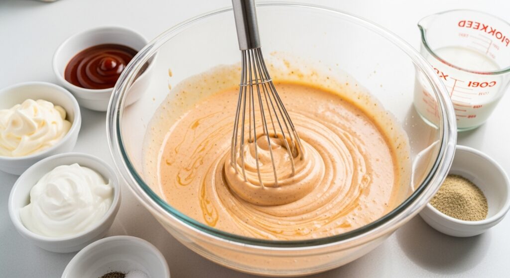 Make the BBQ Ranch Dressing