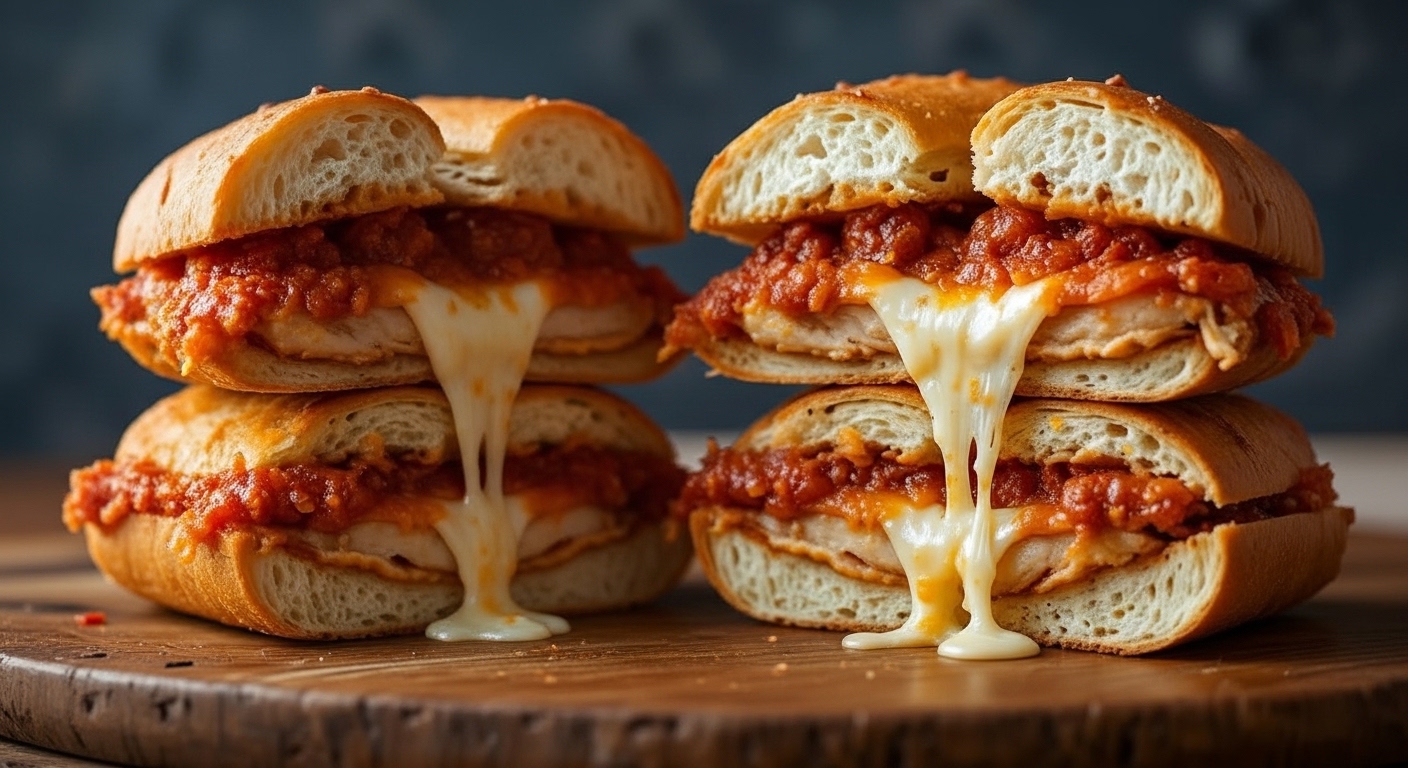 Crispy Chicken Parmesan Sandwich