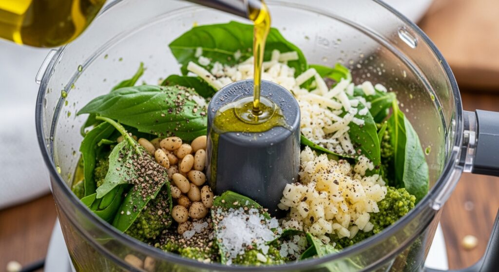 Make the Pesto Sauce