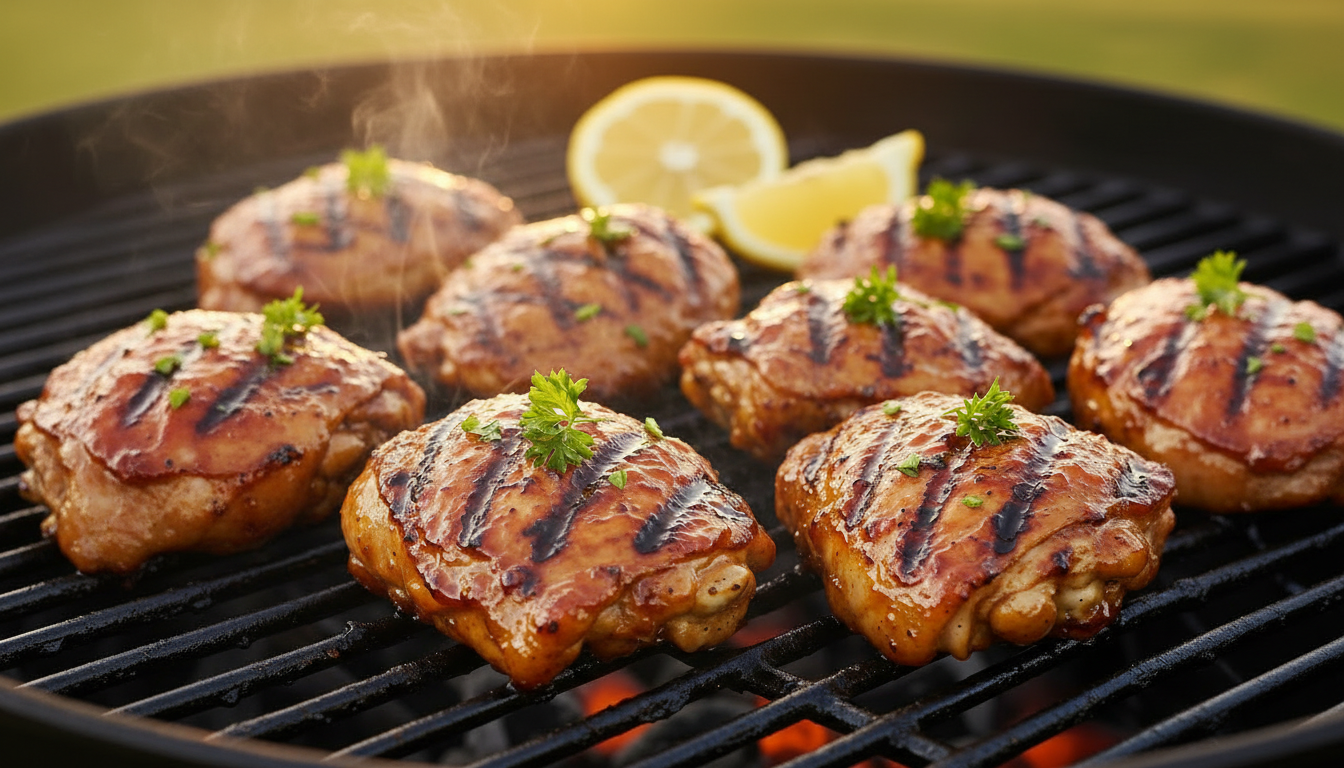 Juicy BBQ Boneless Chicken Thighs